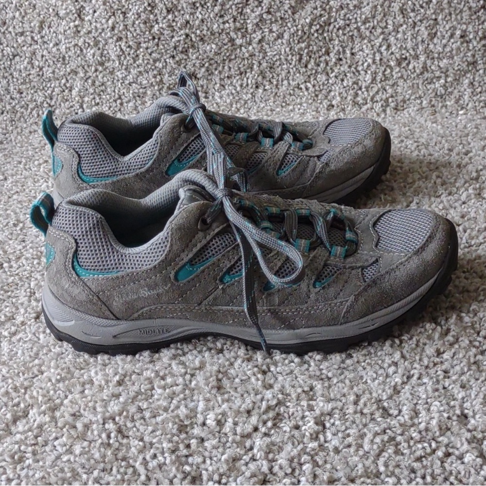 Eddie Bauer Seneca Peak Gray Hiking Trail Sneakers Women's 6.5